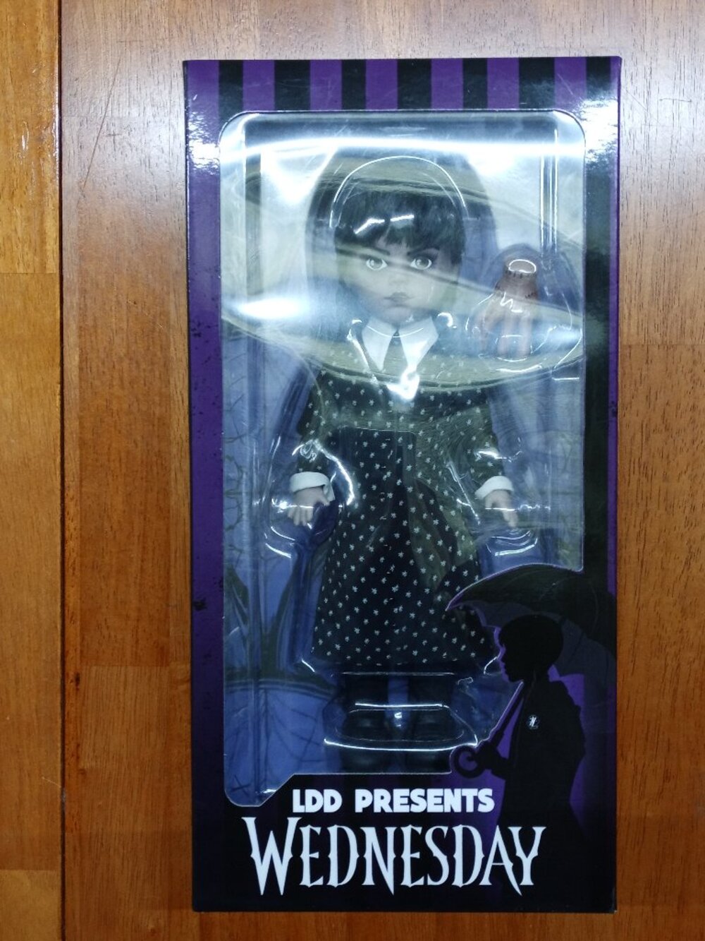 The Addams Family Wednesday Mezco Doll Action Figure in box